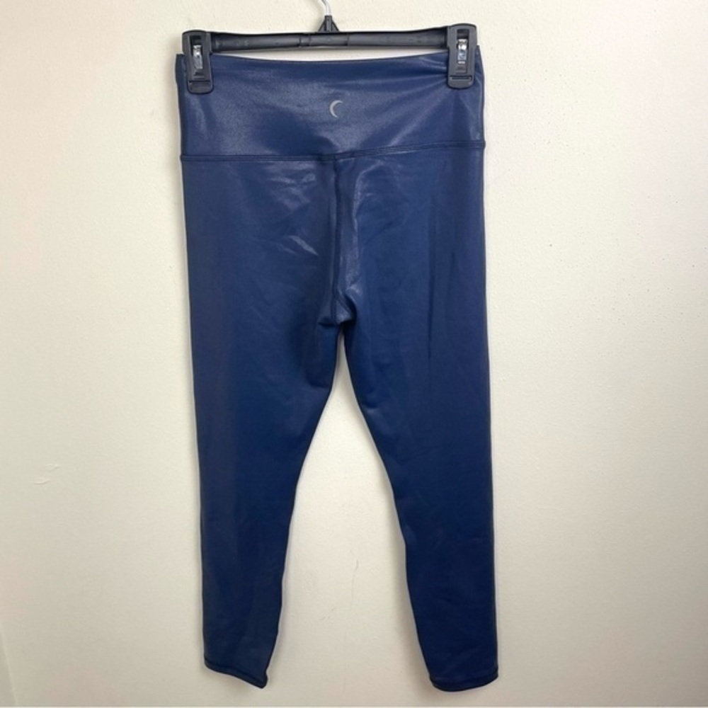 Navy Metallic Plus Light n Tight Hi-rise 7/8 24" - Picture 6 of 9